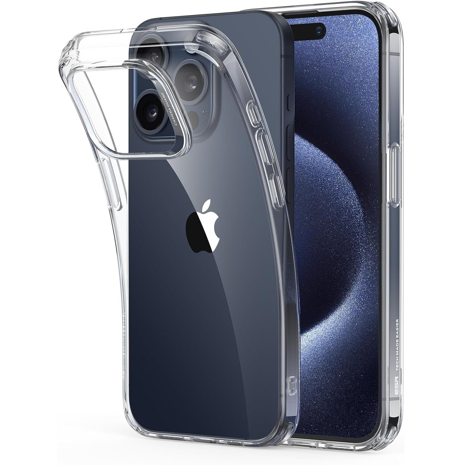 ESR Zero Series Clear Shockproof TPU Case - For iPhone 15 Pro - mosaccessories
